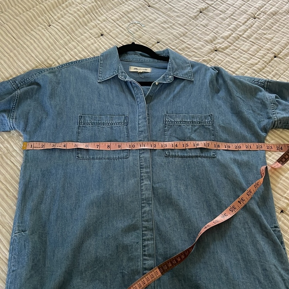 Madewell Chambray Courier  Shirt Dress - Picture 7 of 10